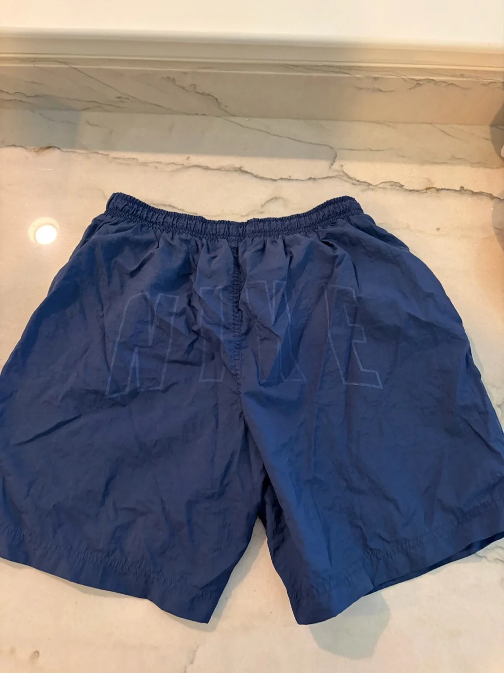 VTG Nike Blue Elastic Waist Shorts
